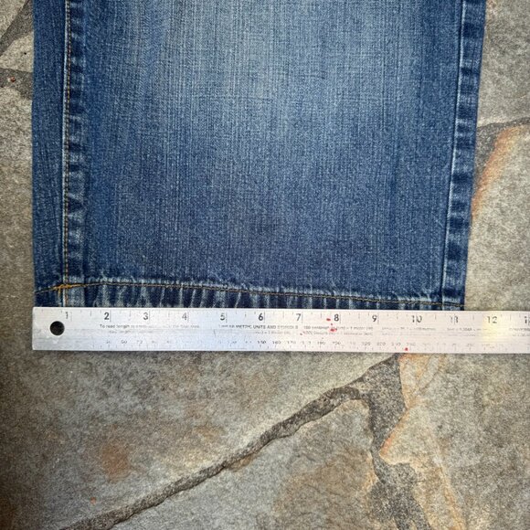 LL Cool J Mens 34 Denim Shorts Baggy Y2K Hip Hop Streetwear Jorts - Picture 11 of 14